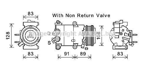 AVA QUALITY COOLING Компрессор, кондиционер FDK588